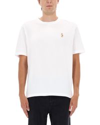 Maison Kitsuné - "Standing Fox Comfort" T-Shirt - Lyst