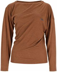 Vivienne Westwood - Top "Hebo" A Maniche Lunghe - Lyst