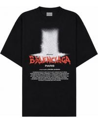 Balenciaga - T-Shirt Con Stampa - Lyst