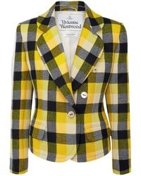Vivienne Westwood - Plaid Wool Tailored Blazer - Lyst