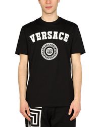 Versace Medusa Print T-shirt - Black
