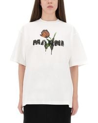 Marni - T-Shirt With Logo - Lyst