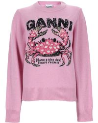 Ganni - Maglia "Crab" - Lyst