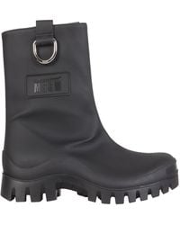 MSGM - Matte Mid-Calf Rain Boots - Lyst