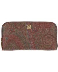 Etro - Calf Leather Wallet - Lyst