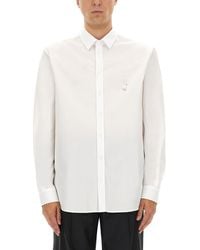Moschino - Structured Cotton Poplin Shirt - Lyst