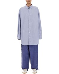 Maison Margiela - Oversized Cotton Oxford Shirt - Lyst