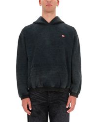 DIESEL - Logo Relaxed Hoodies - Lyst
