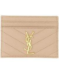 Saint Laurent - Card Holder "Cassandras" - Lyst