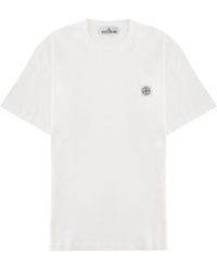 Stone Island - Logo Crew Neck T-Shirt - Lyst