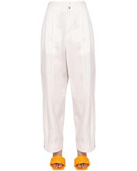 Bottega Veneta - Wide Leg Pants With Front Button Closure For - Lyst
