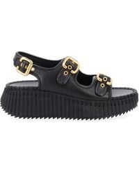 Chloé - Sandal Nama With Wedge - Lyst
