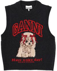 Ganni - Wool Jersey - Lyst