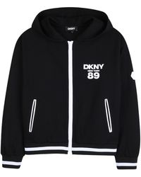 DKNY - Felpa Con Cappuccio - Lyst