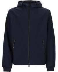 Woolrich - Giacca Con Zip E Cappuccio - Lyst