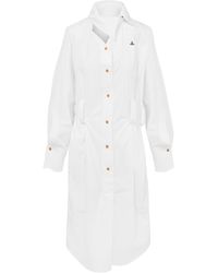 Vivienne Westwood - Shirt Collar Midi Dress - Lyst