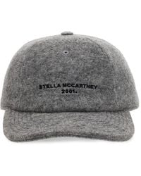 Stella McCartney - CAPPELLO DA BASEBALL IN COTONE CON RICAMO LOGO - Lyst