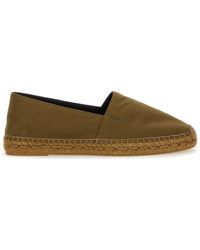 Saint Laurent - Cotton Gabardine Espadrille - Lyst