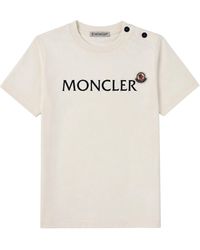 Moncler - T-Shirt Con Stampa Logo - Lyst