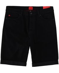 HUGO - Shorts With Patch Logo - Lyst