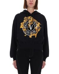 Versace Jeans Couture - "V-Emblem Baroque" Sweatshirt - Lyst