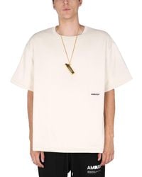 Ambush - T-SHIRT IMBOTTITA IN COTONE CON RICAMO LOGO - Lyst