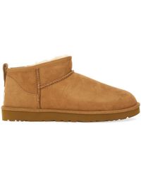 UGG - Stivaletti 'Classic Ultra Mini' Color Castagno Con Platform - Lyst