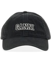 Ganni - Cappello Da Baseball Con Logo - Lyst