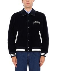Dolce & Gabbana - Corduroy Jacket With Embroidered Logo - Lyst