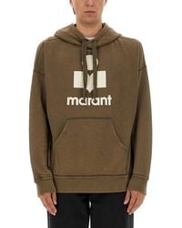Isabel Marant - Relaxed-Fit Hoodie With Bold Graphic Print - Lyst