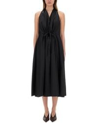 Aspesi - Sleeveless Poplin Midi Dress - Lyst