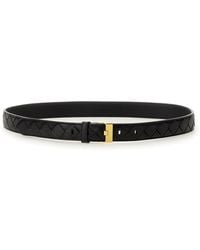 Bottega Veneta - Watch Intrecciato Silky Calfskin Leather Belt - Lyst