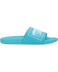 Versace Jeans Couture - Slides With Logo - Lyst