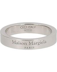 Maison Margiela - Anello Con Logo - Lyst
