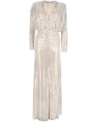 Self-Portrait - Abito Lungo Con Strass - Lyst