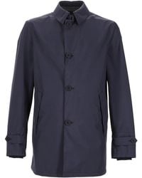 Herno - Giacca Impermeabile Con Colletto - Lyst