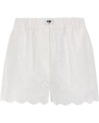 MSGM - Shorts Con Motivo Traforato - Lyst