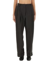 Dries Van Noten - Wide-Leg Trousers Made Of Wool Drill - Lyst