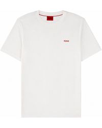 HUGO - T-Shirt "Dero" Con Logo - Lyst
