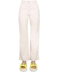 MSGM - Straight-Leg High Waist Pants - Lyst