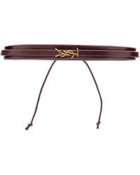 Saint Laurent - Bracciale Con Logo "Cassandre" - Lyst