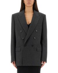Saint Laurent - Cassandre Double-Breasted Jacket - Lyst