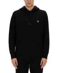 Paul Smith - Classic Hoodie With Logo Patch - Lyst
