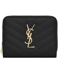 Saint Laurent - Cassandre Matelassé Wallet - Lyst