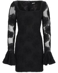 ROTATE BIRGER CHRISTENSEN - Abito Corto Con Fiori - Lyst