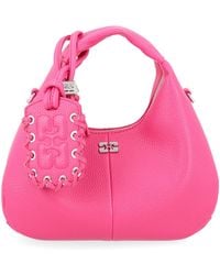 Ganni - Chic Mini Hobo Handbag - Lyst
