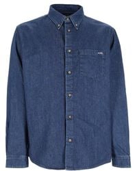 A.P.C. - A. P.C. Camicia "New Greg" - Lyst