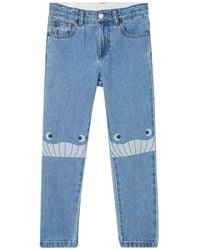 Stella McCartney - "Smile" Denim Pants - Lyst