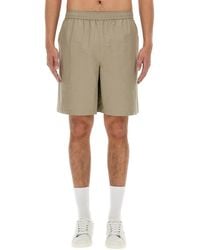 Fred Perry - Cotton Bermuda Shorts - Lyst