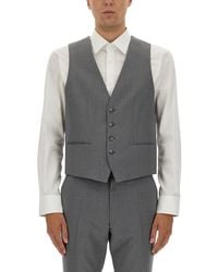 BOSS - Slim Fit Vest - Lyst
